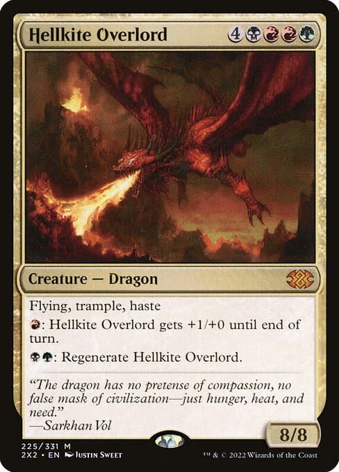 Hellkite Overlord from Double Masters 2022 (Mythic)