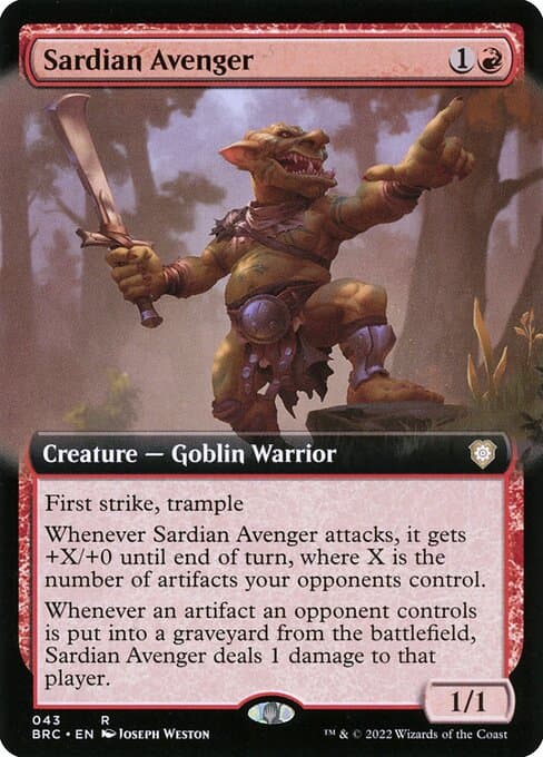 Sardian Avenger from The Brothers' War Commander (Rare)