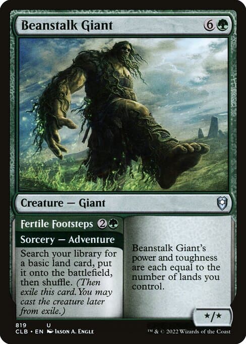 Beanstalk Giant // Fertile Footsteps from Commander Legends: Battle for Baldur's Gate (Uncommon)