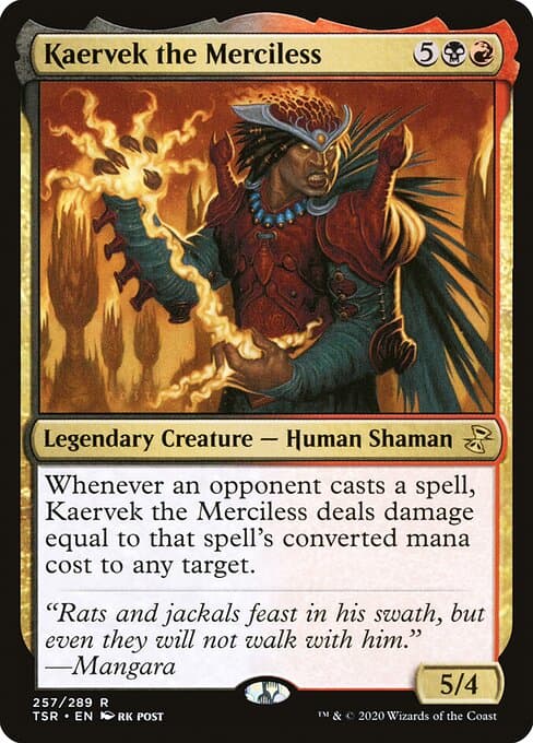 Kaervek the Merciless from Time Spiral Remastered (Rare)