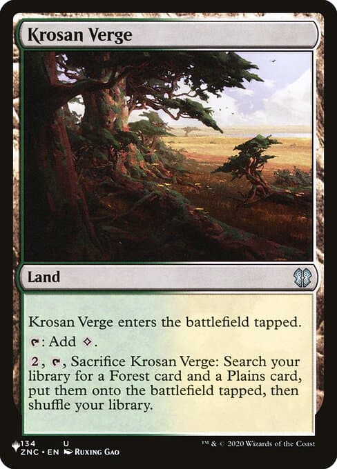 Krosan Verge from The List (Uncommon)