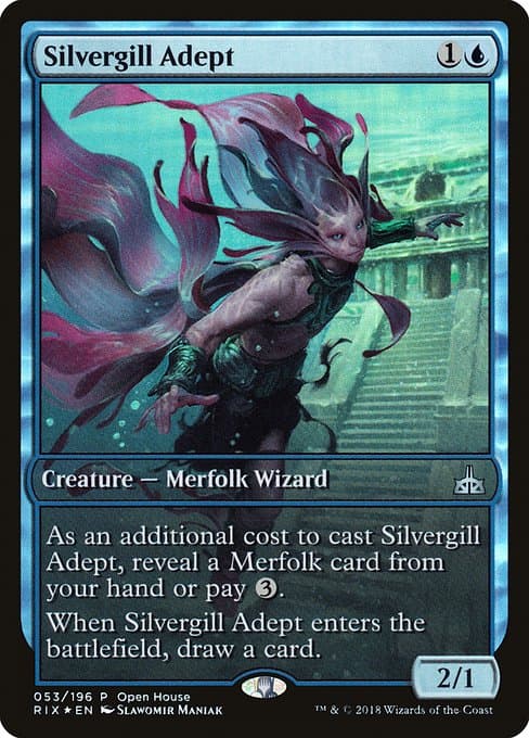 Silvergill Adept from Rivals of Ixalan Promos (Uncommon)