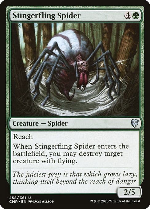 Stingerfling Spider from Commander Legends (Uncommon)