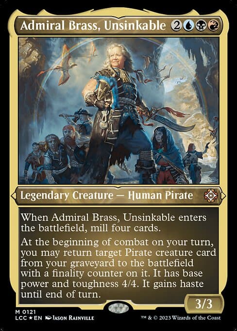 Admiral Brass, Unsinkable from The Lost Caverns of Ixalan Commander (Mythic)