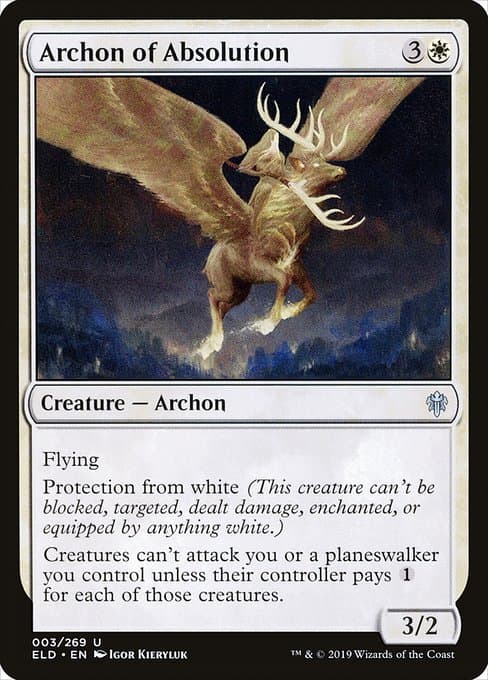Archon of Absolution from Throne of Eldraine (Uncommon)