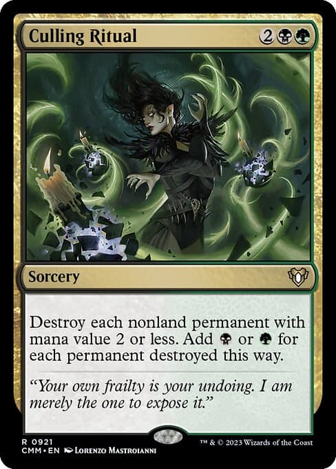 Culling Ritual from Commander Masters (Rare)