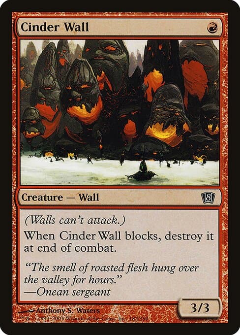 Cinder Wall from Eighth Edition (Common)