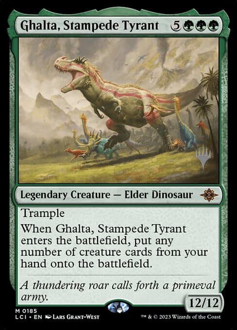 Ghalta, Stampede Tyrant from The Lost Caverns of Ixalan Promos (Mythic)