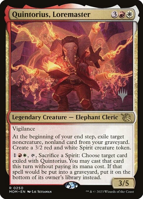 Quintorius, Loremaster from March of the Machine Promos (Rare)