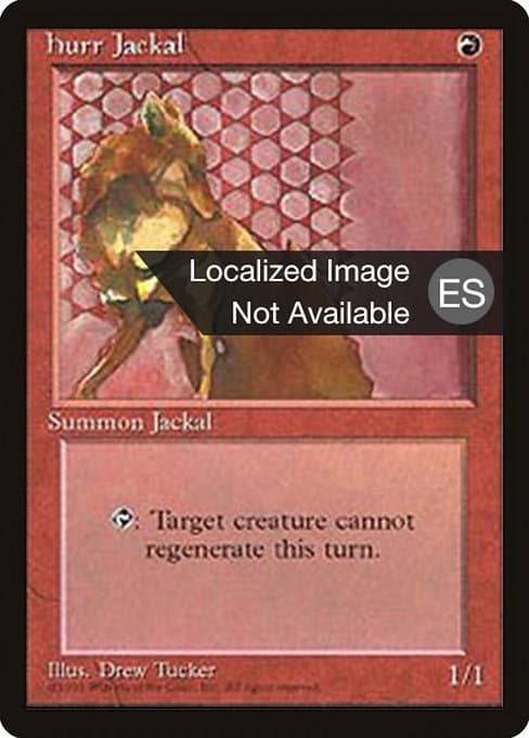 Hurr Jackal from Fourth Edition Foreign Black Border (Rare)