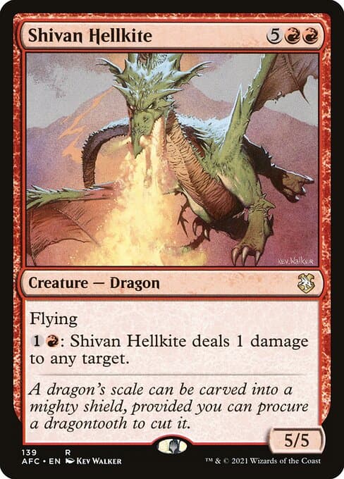 Shivan Hellkite from Forgotten Realms Commander (Rare)