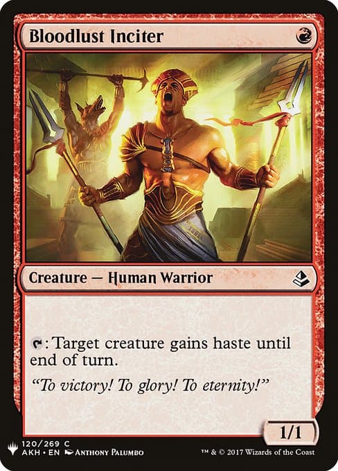 Bloodlust Inciter from The List (Common)