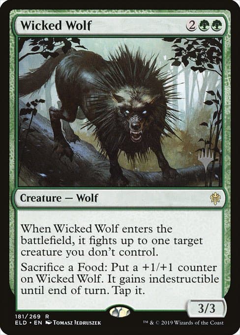 Wicked Wolf from Throne of Eldraine Promos (Rare)