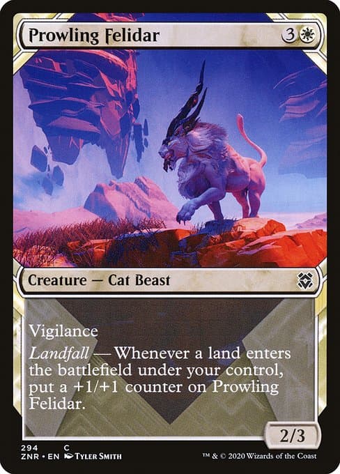 Prowling Felidar from Zendikar Rising (Common)