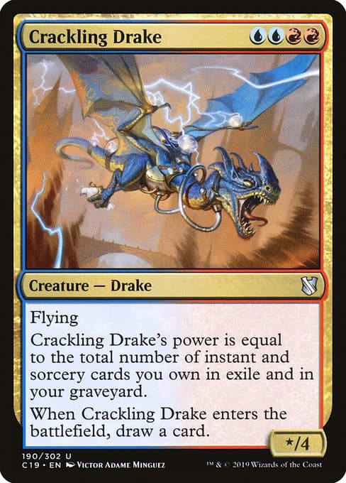 Crackling Drake from Commander 2019 (Uncommon)