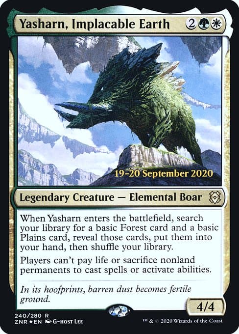 Yasharn, Implacable Earth from Zendikar Rising Promos (Rare)