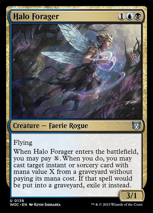 Halo Forager from Wilds of Eldraine Commander (Uncommon)
