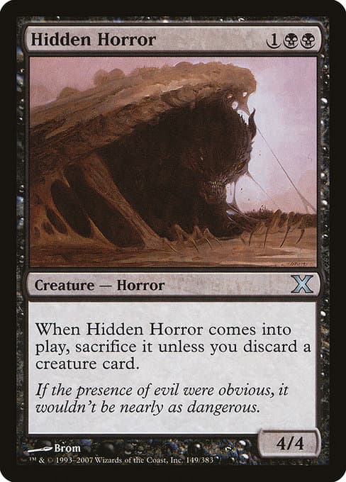 Hidden Horror from Tenth Edition (Uncommon)