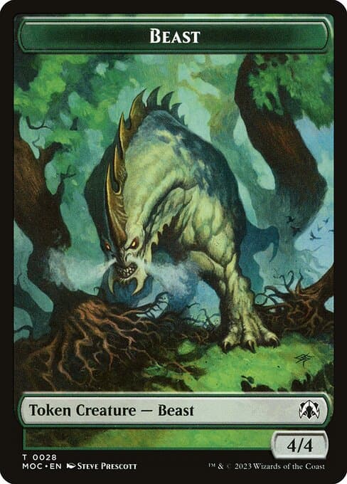 Beast from March of the Machine Commander Tokens (Common)