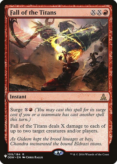 Fall of the Titans from The List (Rare)