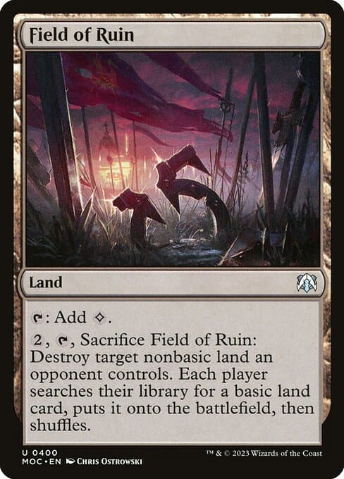 Field of Ruin from March of the Machine Commander (Uncommon)