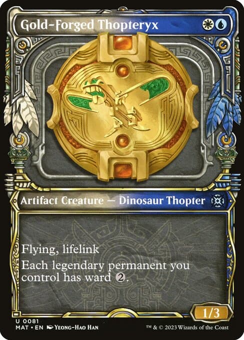 Gold-Forged Thopteryx from March of the Machine: The Aftermath (Uncommon)