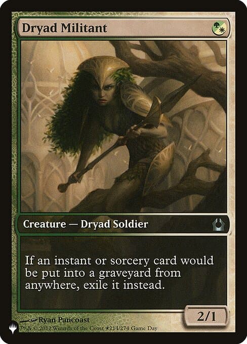 Dryad Militant from The List (Uncommon)