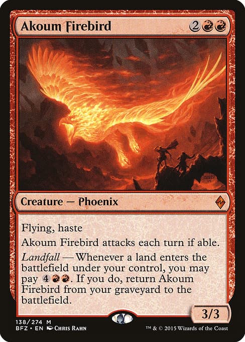 Akoum Firebird from Battle for Zendikar (Mythic)
