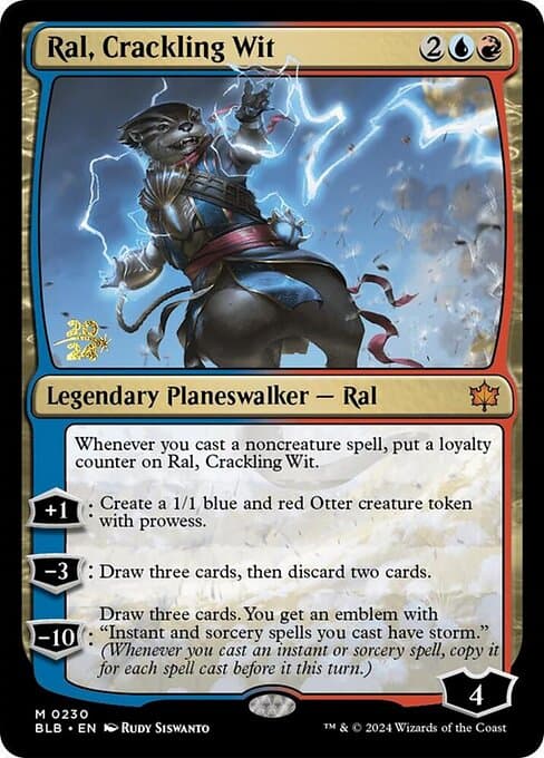 Ral, Crackling Wit from Bloomburrow Promos (Mythic)