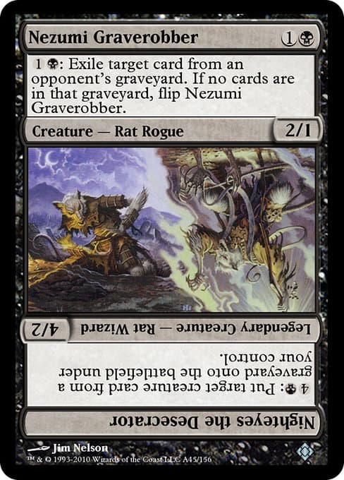 Nezumi Graverobber // Nighteyes the Desecrator from Magic Online Theme Decks (Uncommon)