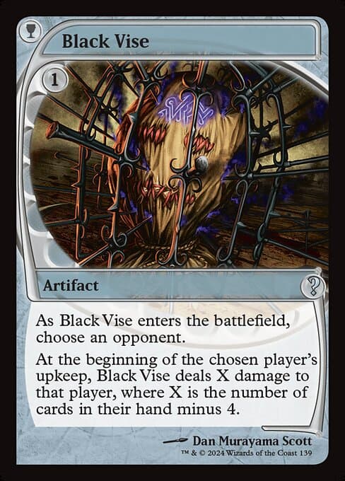 Black Vise from Mystery Booster 2 (Uncommon)