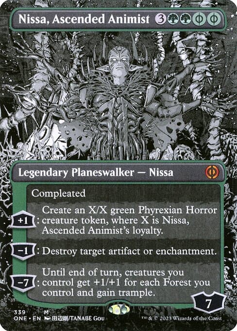 Nissa, Ascended Animist from Phyrexia: All Will Be One (Mythic)