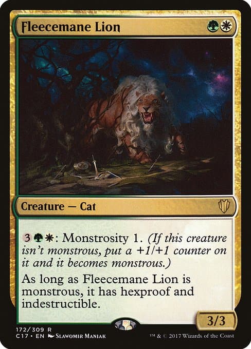 Fleecemane Lion from Commander 2017 (Rare)