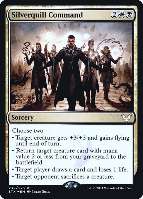 Silverquill Command from Strixhaven: School of Mages Promos (Rare)
