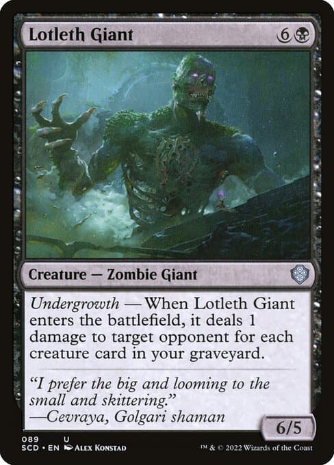 Lotleth Giant from Starter Commander Decks (Uncommon)