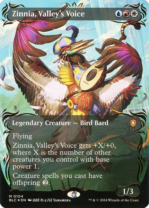 Zinnia, Valley's Voice from Bloomburrow Commander (Mythic)