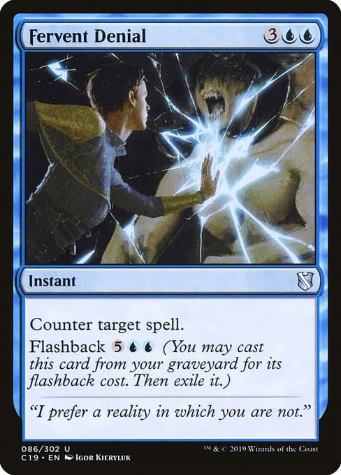Fervent Denial from Commander 2019 (Uncommon)