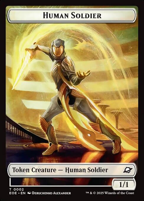 Human Soldier from Edge of Eternities Tokens (Common)