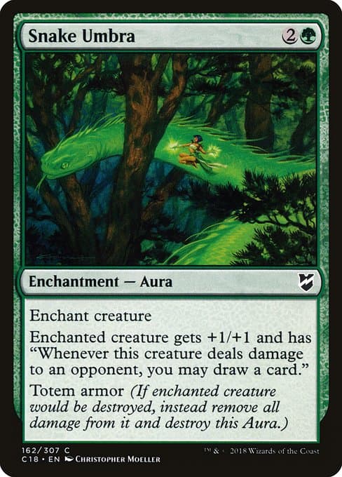 Snake Umbra from Commander 2018 (Common)