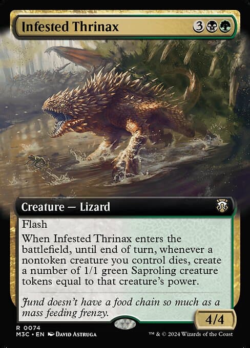 Infested Thrinax from Modern Horizons 3 Commander (Rare)