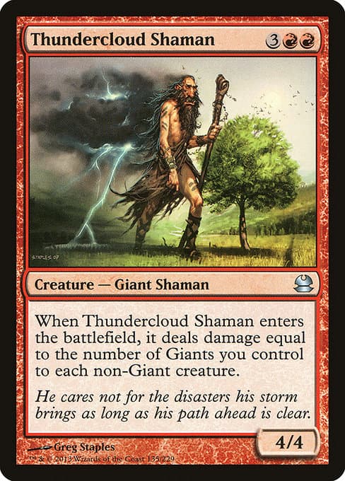 Thundercloud Shaman from Modern Masters (Uncommon)
