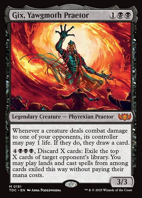 Gix, Yawgmoth Praetor from Tarkir: Dragonstorm Commander (Mythic)