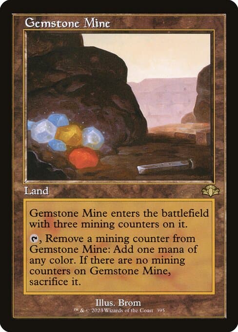 Gemstone Mine from Dominaria Remastered (Rare)