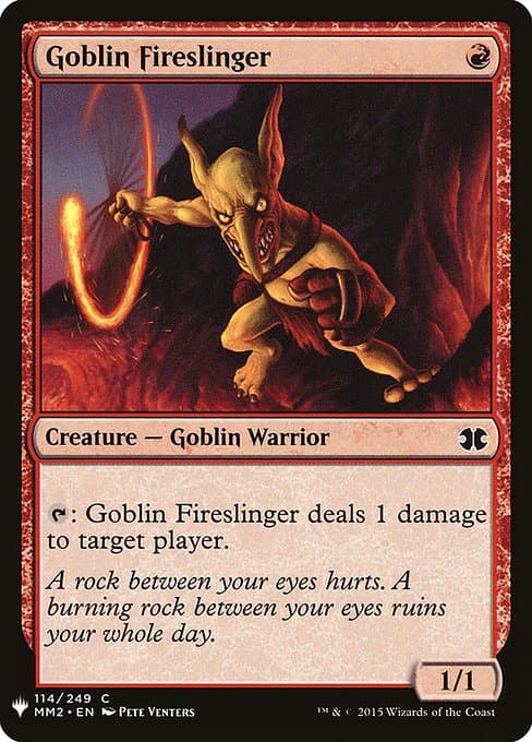 Goblin Fireslinger from The List (Common)