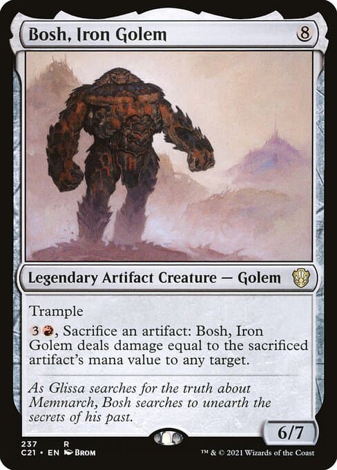 Bosh, Iron Golem from Commander 2021 (Rare)