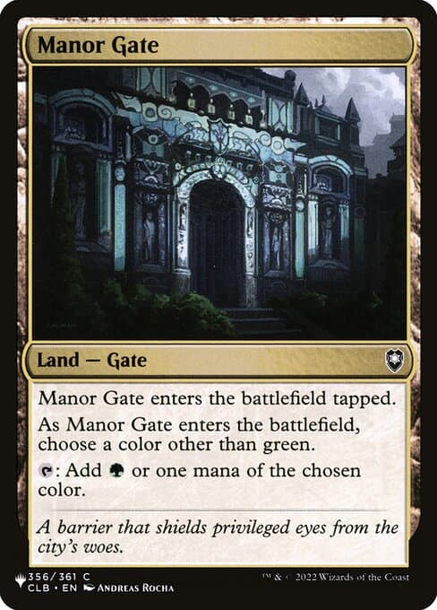 Manor Gate from The List (Common)