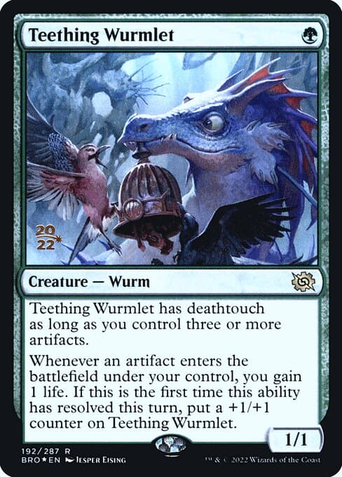 Teething Wurmlet from The Brothers' War Promos (Rare)