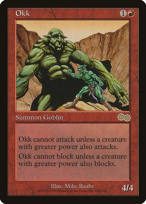 Okk from Urza's Saga (Rare)