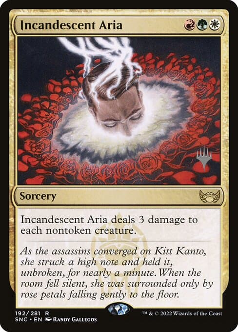 Incandescent Aria from Streets of New Capenna Promos (Rare)