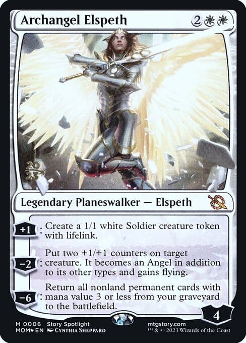 Archangel Elspeth from March of the Machine Promos (Mythic)
